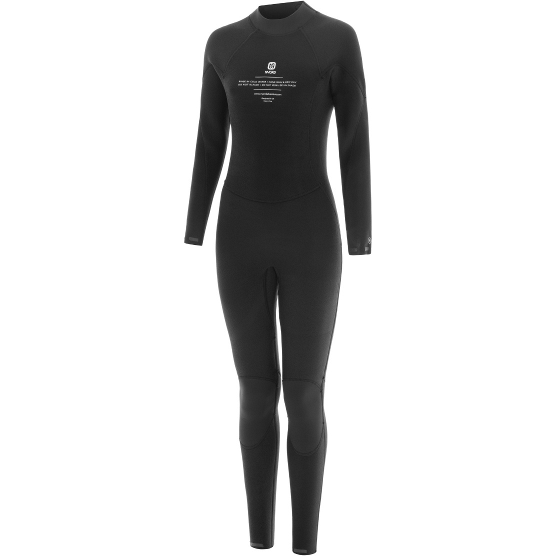 2026 Nyord Womens Solu Yulex 3/2mm Back Zip Fl Wetsuit SOLW32FLBZ001 - Black